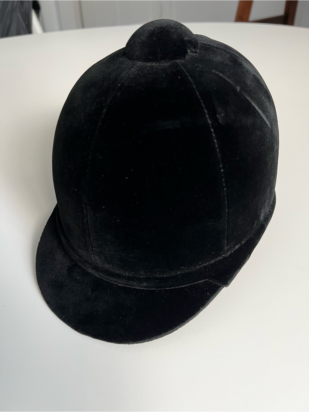 Charles Owen Ascot Hunt Cap Black Velvet Equestrian Dressage Women 7/57